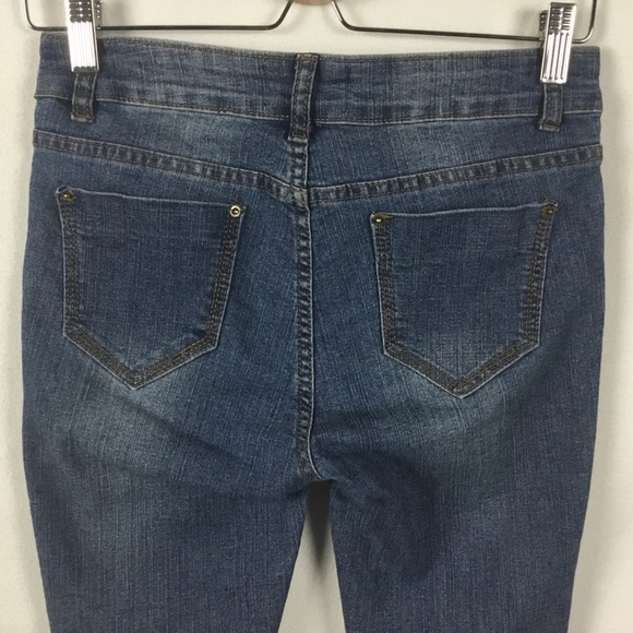 Acne Studios Skin 5 Overdye Knee Cut out Distressed Frayed Hem Jeans - Picture 4 of 12